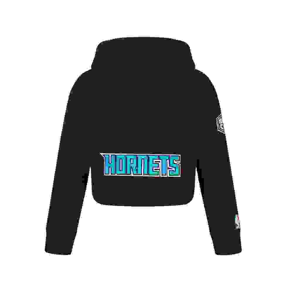 Pro Standard NBA Charlotte Hornets Classic Big Girls' Fleece Full- Zip Black Jacket